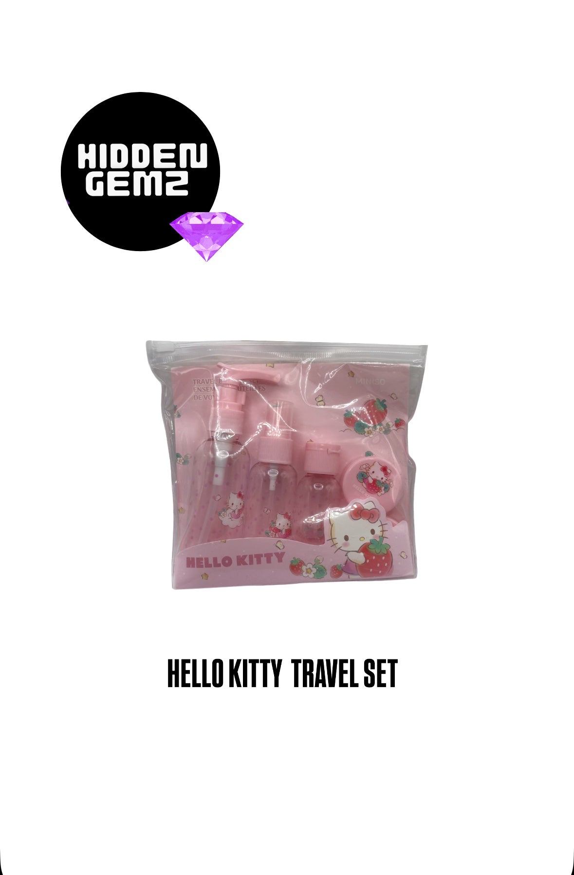 HELLO KITTY MINISO TRAVEL SET